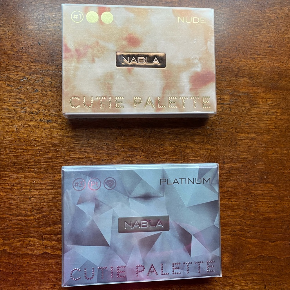 Nabla Cutie Eyeshadow Palettes in Nude & Platinum